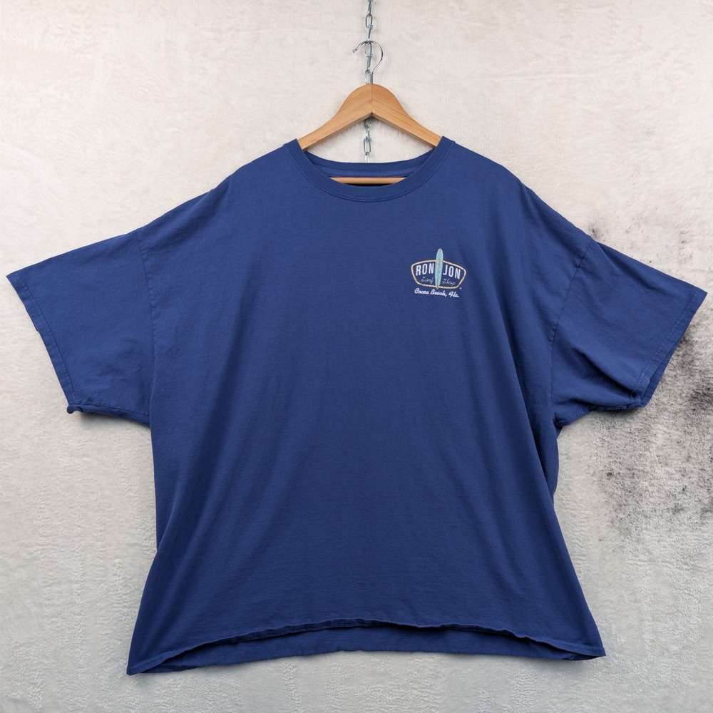 VTG Ron Jon Surf Shop T-Shirt Men's 4XL Blue Surf Cocoa Beach Streetwear Y2K
